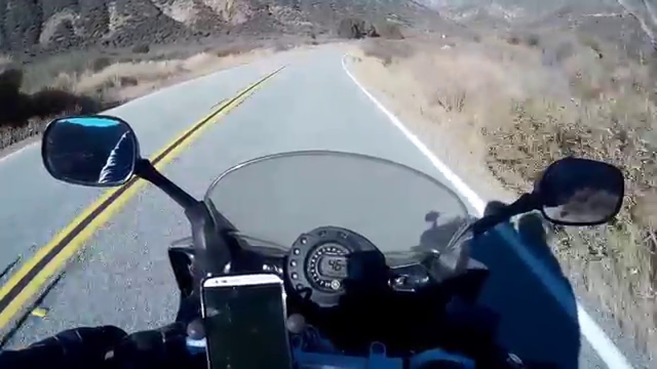 California Route 33 motorcycle ride near Ojai, CA - Dec 26, 2015