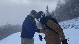 First Time Snowboarding at Mount Snow Vermont