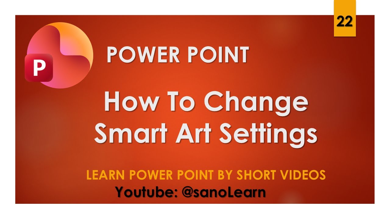 22- How to change smart art design settings in Microsoft PowerPoint 2024