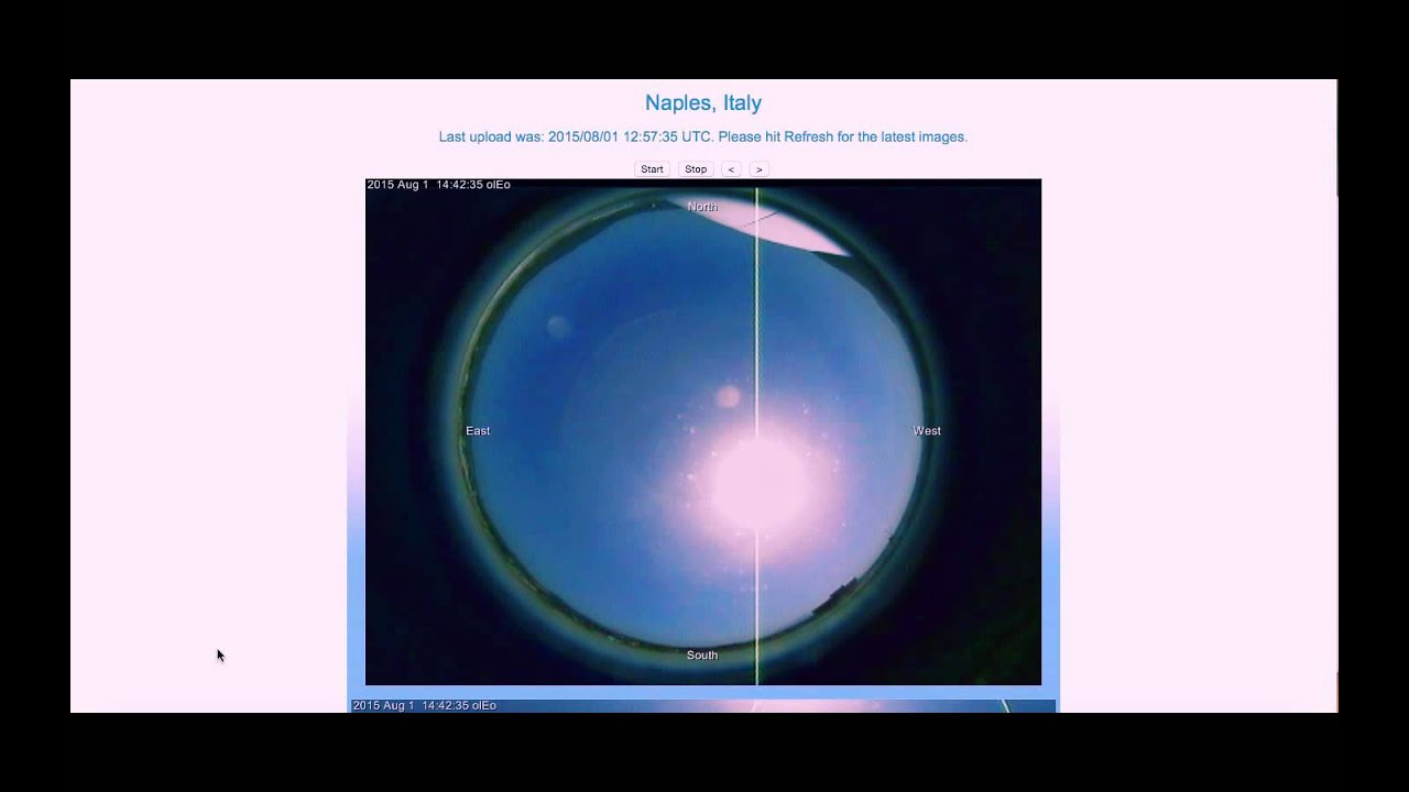 Naples Italy sunrise showing NIBIRU on August 1st 2015