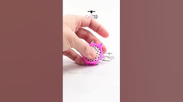 🍉 Cutie3D Dragon Fruit Keycap Fidget Clicker Keychain #shorts #3dprinting #clicker #keychain
