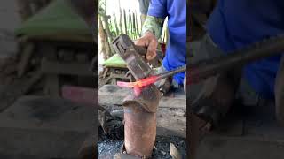 small anchor making technique #handforget #forgedfromiron #metalwork #metalwork #blacksmith