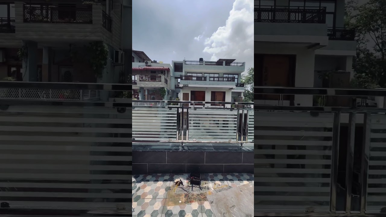 STEEL GLASS RAILING || 