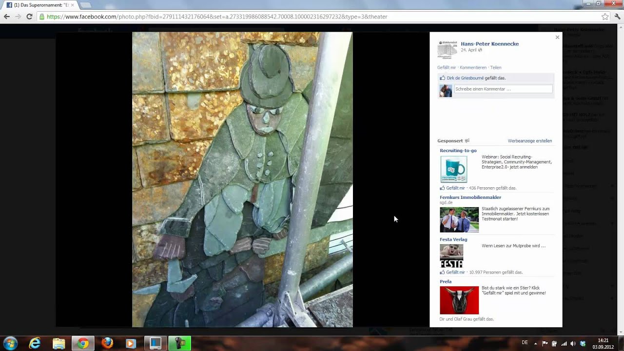 Das Super Ornament (wahrscheinlich) das weltgrößte Schieferornament