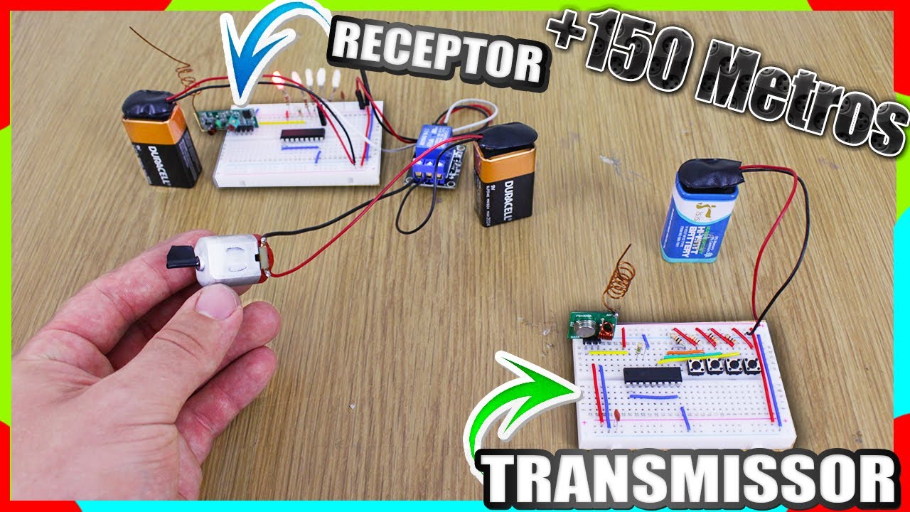 Como Fazer o Melhor Controle Remoto Sem Fio (MONTAGEM DO RECEPTOR)