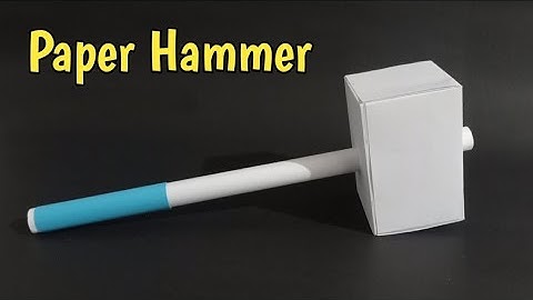 How to make paper Hammer//Paper ka Hammer kaise banaye//Diy paper craft Hammer//Hammer