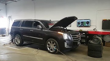 Supercharged 2018 Escalade on the dyno