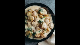 Vegan Creamy Garlic Potatoes