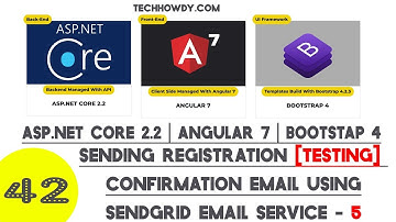 Angular 7 | Asp Net Core - Sending Registration Confirmation Email Using SendGrid  - 5