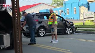 Vehicle accident Lloyd Ave Latrobe 7/6/25 #firefighter #mva