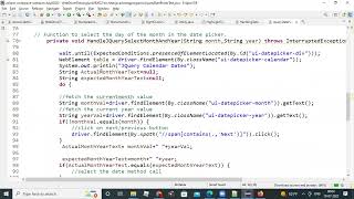 WebDriver TestNG Handling DatePicker calendars July20220719