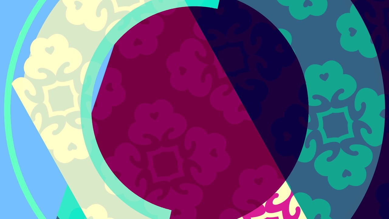 1h of gentle Lofi music with moving pattern hypnotising visual