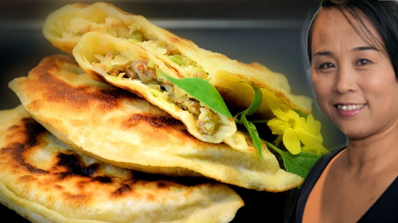 Chinese Half Moon (Fried) Pancakes | Chinese Style Cooking Recipe