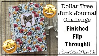 It's Finished!! Dollar Tree Junk Journal - How to make a Junk Journal with Dollar Tree Supplies