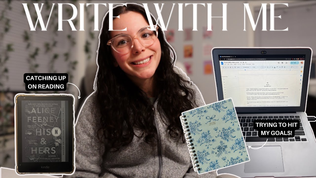 Пишите вместе со мной ✍🏻🤍 | Смогу ли я достичь своих ежемесячных целей? (видеоблог о писательстве)