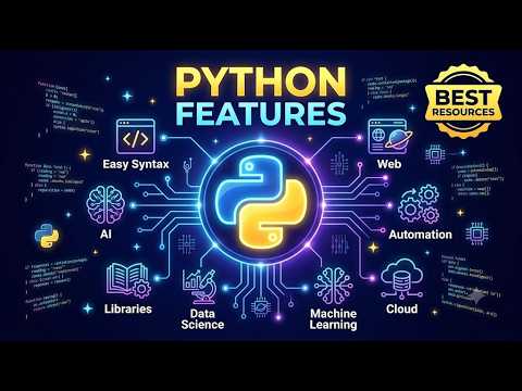 Python Features Explained 🐍 | Complete Guide to Python Features & Best Programming Resources
