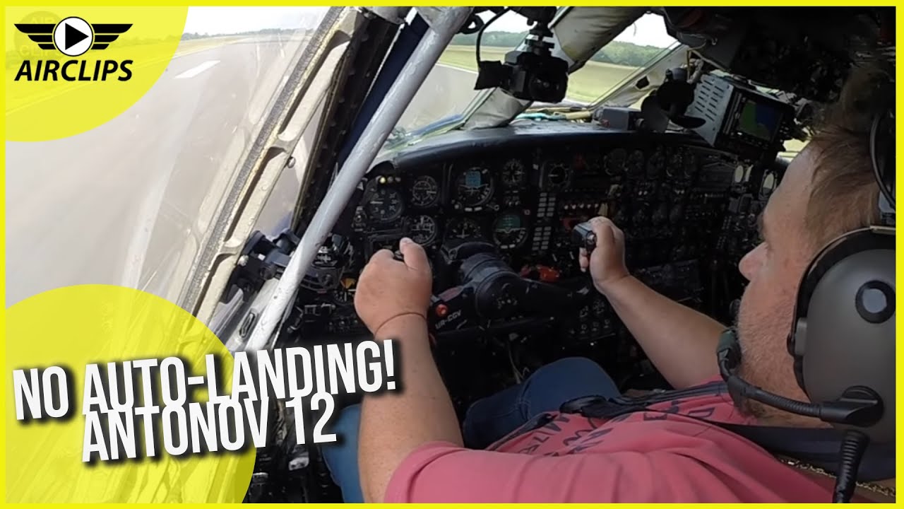 No auto-landing: Antonov 12 being massaged by Captain Alex, Lapperanta ...