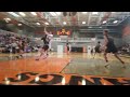 Konnor White ends half with basket