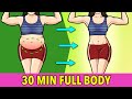 30 Min NO JUMPING Full Body Exercises: Burn Fat