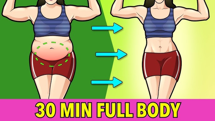 Full Body 30 Minute Workout: Lose Weight, Tone Muscles 