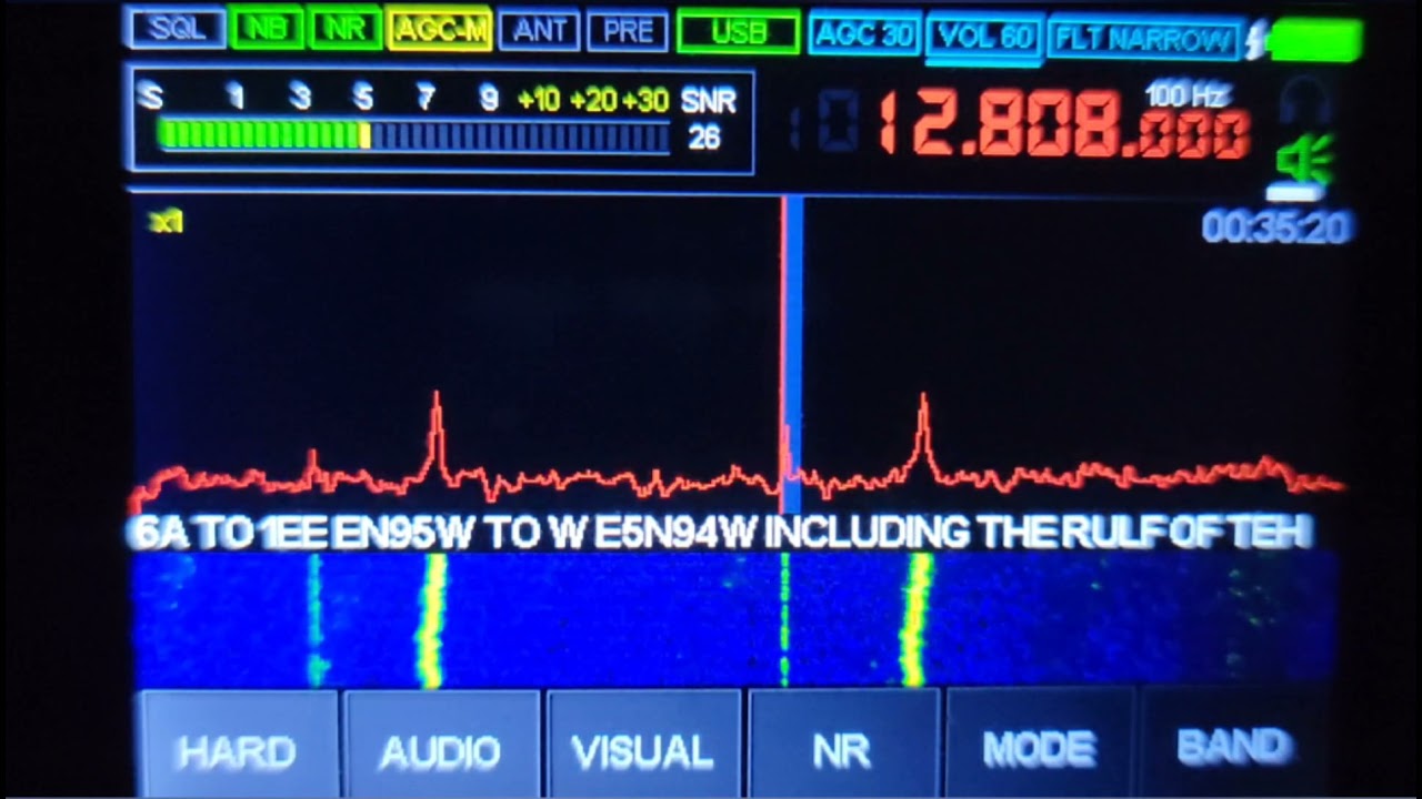KPH SAN FRANCISCO CW DECODE - MACHILITE DSP SDR RECEIVER 11-27-2021