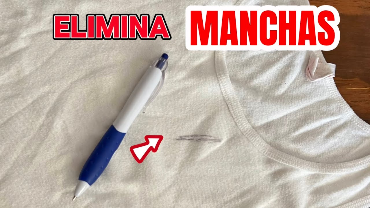 Como QUITAR MANCHAS ️ de Tinta de Pluma en la ROPA //Elimina MANCHAS de