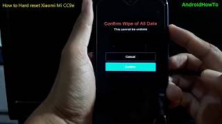 How to Hard reset Xiaomi Mi CC9e screenshot 5