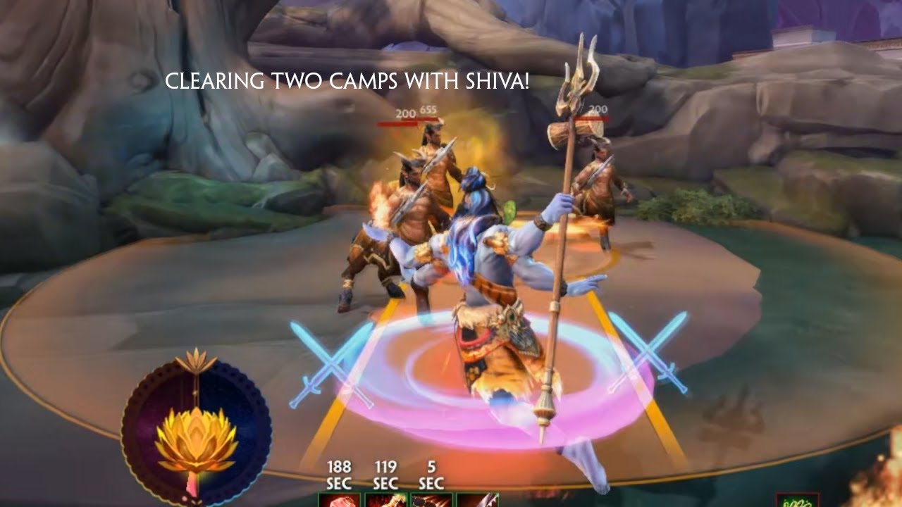 Clearing Two Camps With One Ability -  SMITE PTS Clip