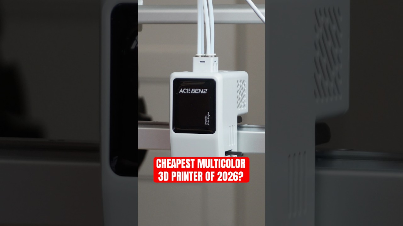 Half the Time and Half the Waste with the #anycubic Kobra X!!  #shorts #3dprinting #diy #multicolor