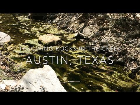 Splashing Rocks in Creek - Slow Motion - YouTube