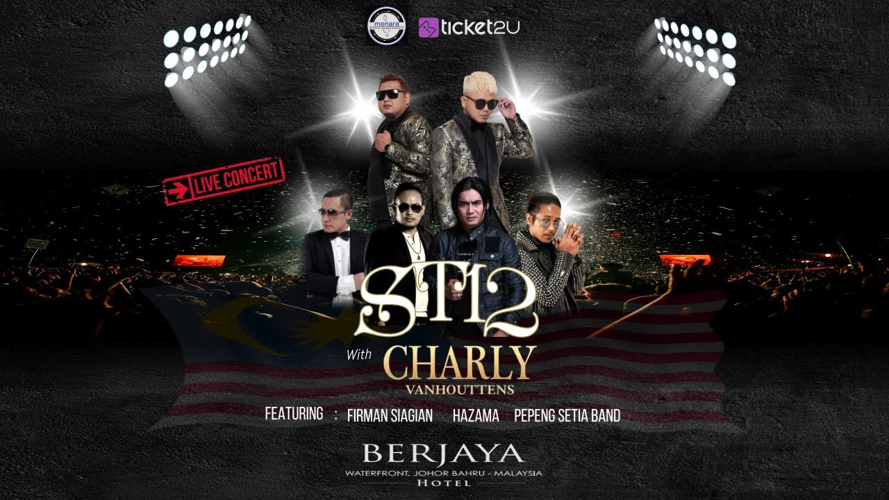 ST12 with Charly Vanhouten Live Concert Johor Bahru. (Rasa Yang Tertinggal & Cari Pacar Lagi)