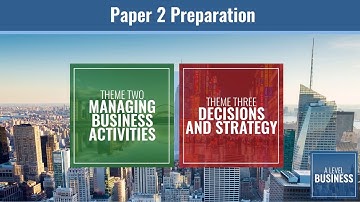 Edexcel A Level Business Paper 2 Preparation