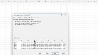 Import Fixed Length File To Excel