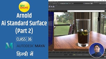 Class36 - How to Make Glass & Liquid Material Using Arnold in Maya 2020 Hindi