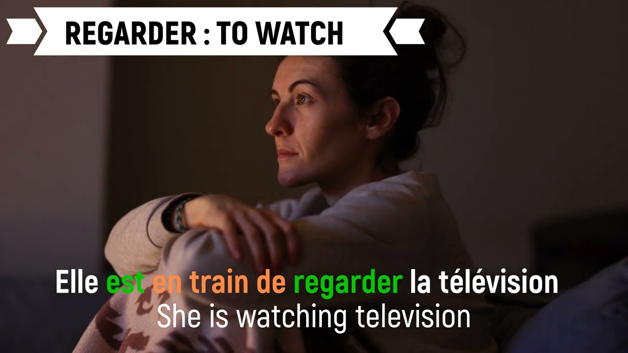 BASIC FRENCH - ÊTRE EN TRAIN DE = to be in the process of