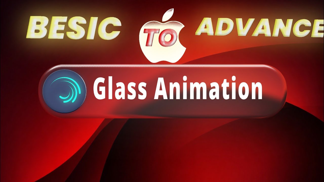 Apple Glass Effect in Alight Motion 🤯 