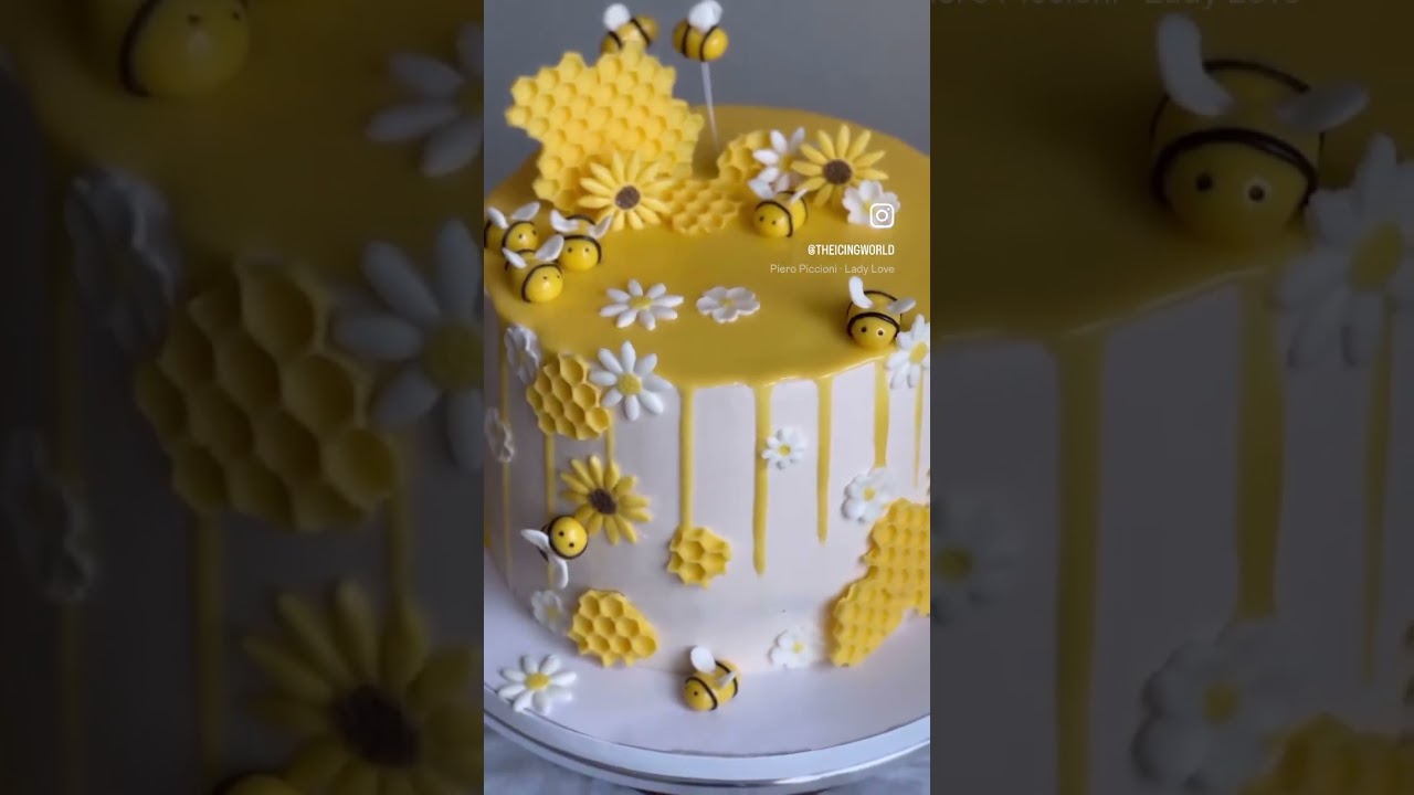 Bee themed cake 
