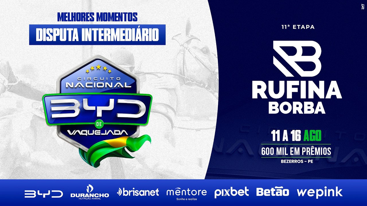 MELHORES MOMENTOS DISPUTA INTERMEDIARIO - PARQUE RUFINA BORBA BEZERROS/PE - C N BYD 2026