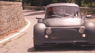 Fiat 500 Lamborghini Murcielago 588 HP on the road