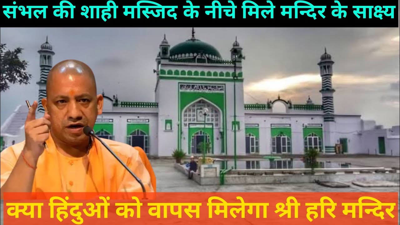 संभल शाही जामा मस्जिद में मिले मन्दिर के साक्ष्य | Evidence of Old Hindu Temple found in Sambhal