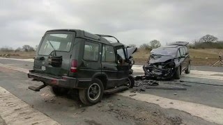 Fifth Gear Crash Test Land Rover Discovery vs Renault Espace