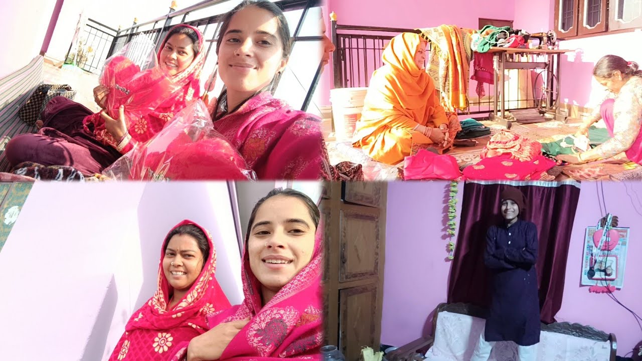 #शादी के सारे कपड़े भी हो गए सिल के तैयार 🥰।।#himachal #villagelife 