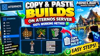 How to Copy & Paste Builds on Aternos Server! 🔥 Minecraft Tutorial