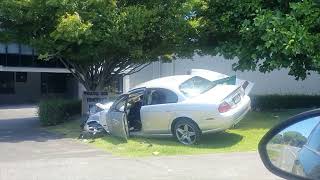 Car Crash caught on Security Camera