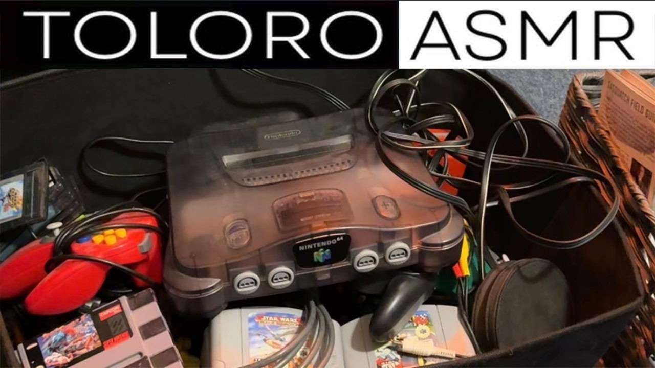 TOLORO ASMR - Riffling Through a Box of Video Games