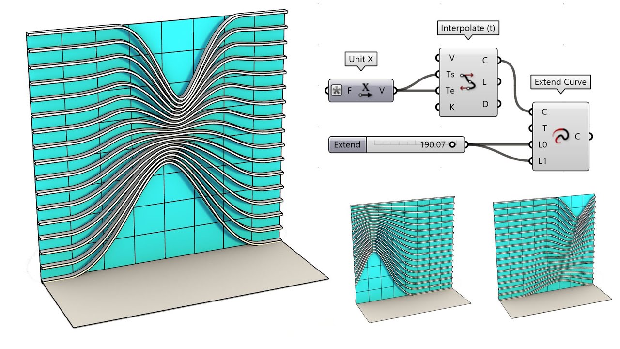 Parametric Facade (Rhino Grasshopper) - YouTube
