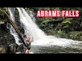 Hiking Abrams Falls Trail in Cades Cove (Great Smoky Mountains )