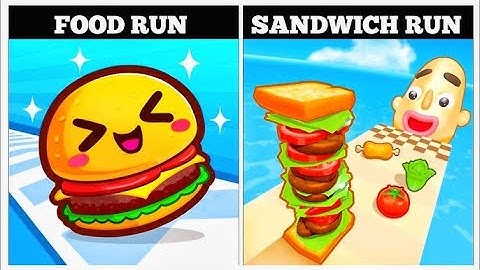 Sandwich Runner Vs Food Run 👩‍✈️👩‍✈️ All New Levels Game Mobile Walkthrough iOS, Android Game Update