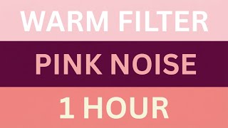 Pink Noise | 1 Hour | Black Screen | for relaxation, study and focus 