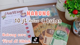 nabung 10 juta 4 bulan || nabung viral ditiktok #savingchallenge #tipsmenabung   #savingmoney